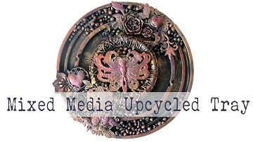 Steampunk Mixed Media Altered Tray | Finnabair Products | Upcycled Art
