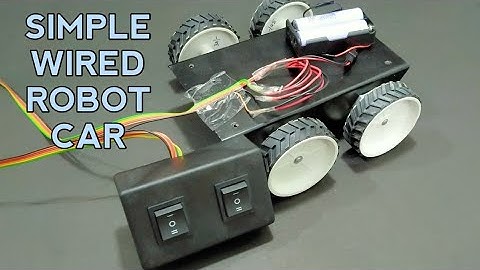Simple Wired Remote control robot car