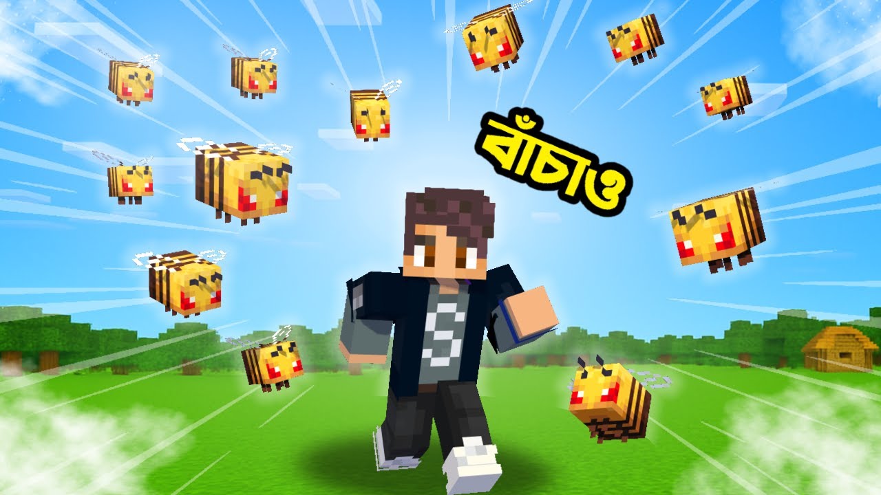 Ris Plays Vs Minecraft Bee 😢 | Surjo Bhai