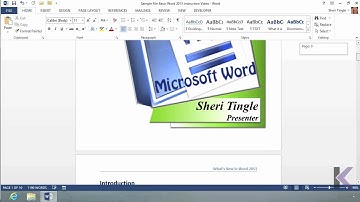 Microsoft Office Word 2013 Tutorial: Scrolling With and Without Scroll Bars | K Alliance