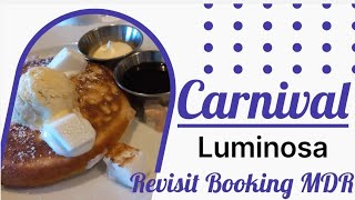 Revisit MDR booking on the Carnival HUB App with menu examples @julescruisecompanion screenshot 4