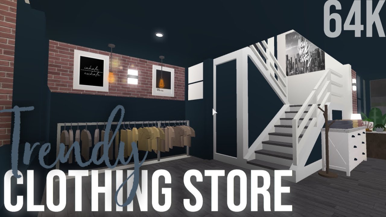 Bloxburg Trendy Clothing Store Speedbuild Youtube - roblox shopping clothes