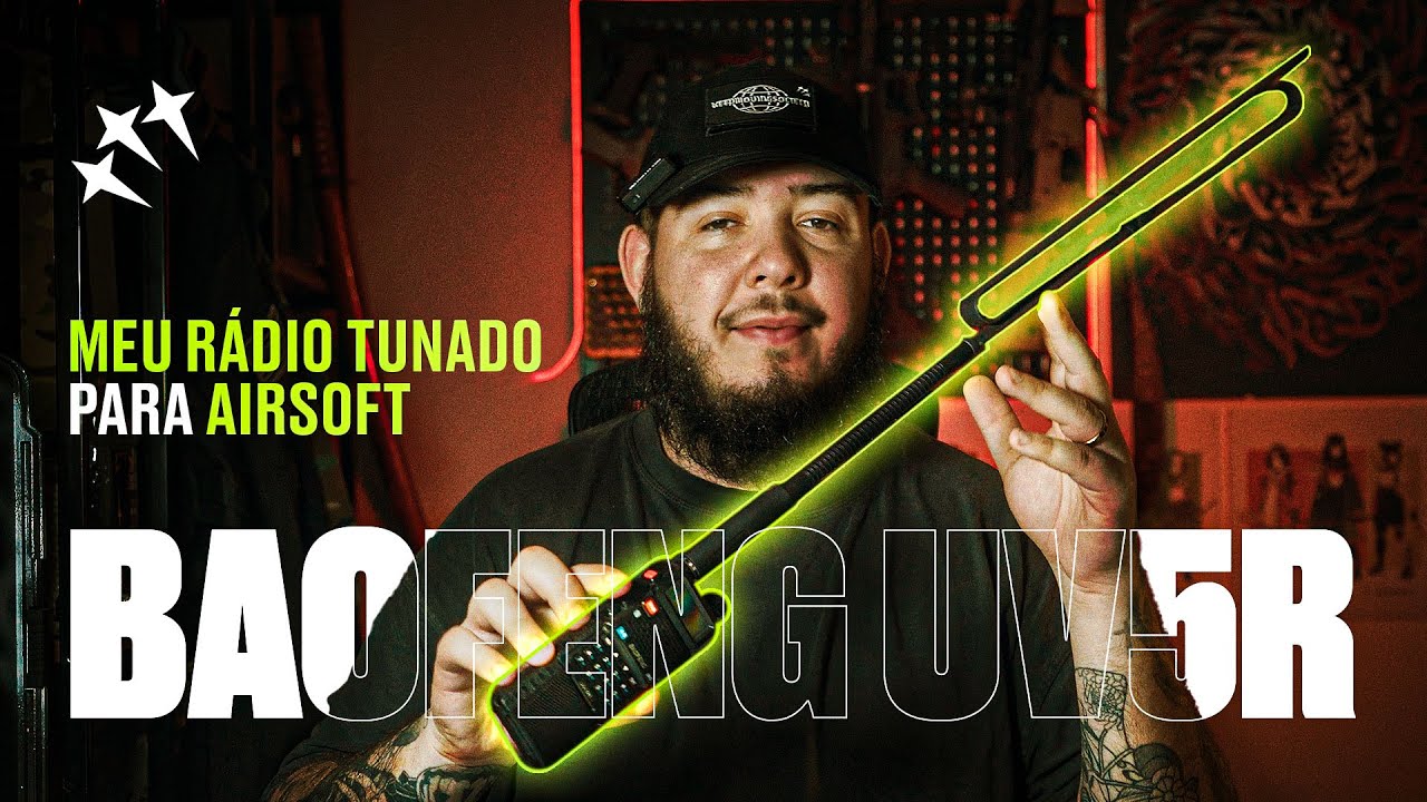 Rádio Baofeng UV5R + Acessórios que eu uso no 