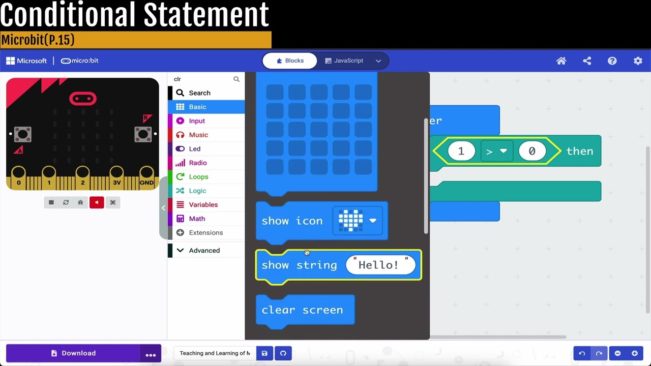 F1 IT Microbit Conditional Statement (P.15)