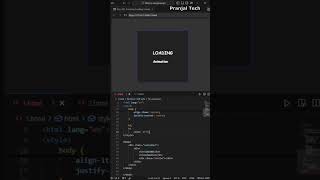 Loading Animation #shorts#css#js#html#coding