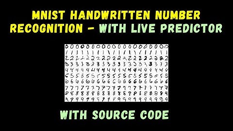 MNIST Handwritten Number Recognition using Keras - with Live Predictor - with source code #shorts