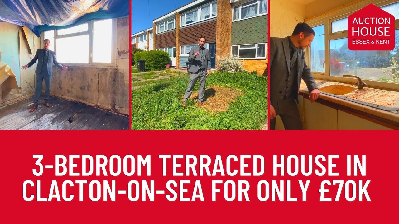 3-BEDROOM TERRACED HOUSE IN CLACTON-ON-SEA FOR ONLY £70K | Auction House Essex & Kent