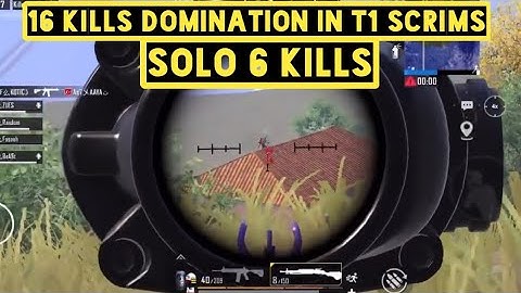 Solo 6 Kills in T1 Scrims  | 16 Kills Domination in T1 Scrims| TEAM Hunters