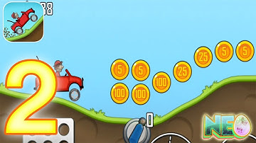 Hill Climb Racing: Gameplay Walkthrough Part 2 - Level 4 Complete (iOS, Android)