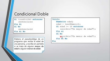 2 4   Pseudocódigo Condicional