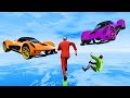 EXTREME Cars vs Runners Tightrope! - GTA 5 Funny Moments