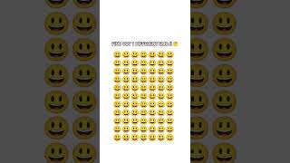 find out 1 different emoji 🤔#shorts #emojis #finding