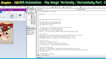 VBA WIA Automation - Flip Image vertically | Horizontally or Rotate Image File using VBA