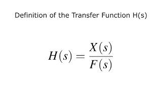 Vibration Lecture #71 - Section 4.4 - Part 1 - Definition of the Transfer Function H(s)