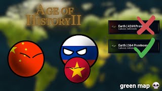 Playing on small Earth map be like | Age of History II | Diamek