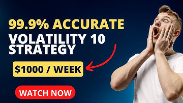 How to make $100 a day only trading Volatility 10 with this perfect strategy.