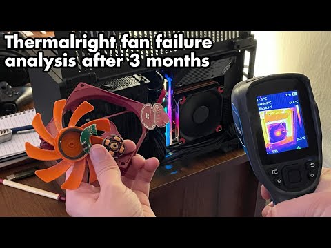Thermalright AXP90-X47 fan failure analysis after 3 months. Seized