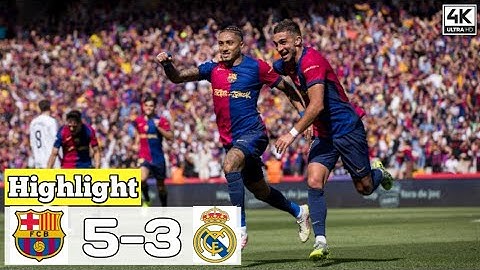 Barcelona 5-3 vs Real Madrid | Highlight 2024-25 full match