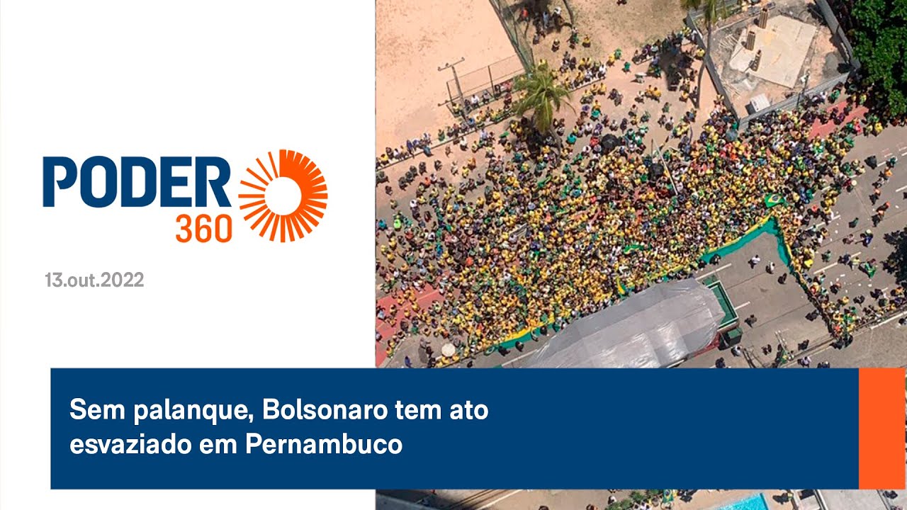 Sem palanque, Bolsonaro tem ato esvaziado em Pernambuco