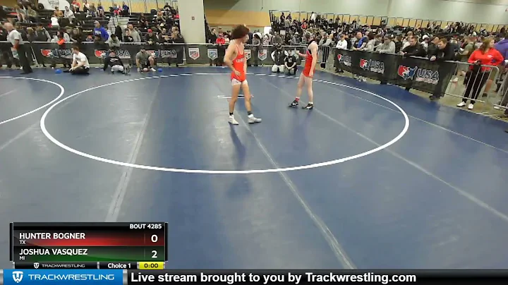 120 Lbs Semifinal - Joshua Vasquez, MI Vs Hunter B...