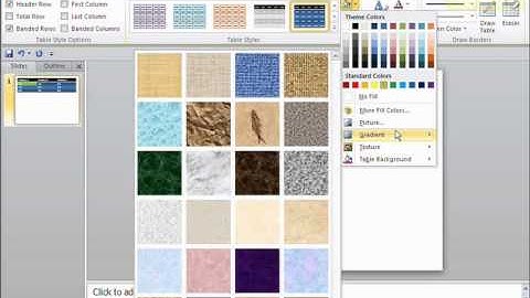 How to Change the Table Design in PowerPoint 2010  - OnTrackTV