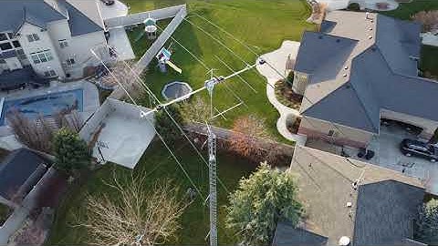 NG7M Home Station Antenna Tour / Quad Copter / Drone Video / SteppIR DB-18 / LM-470 Tower