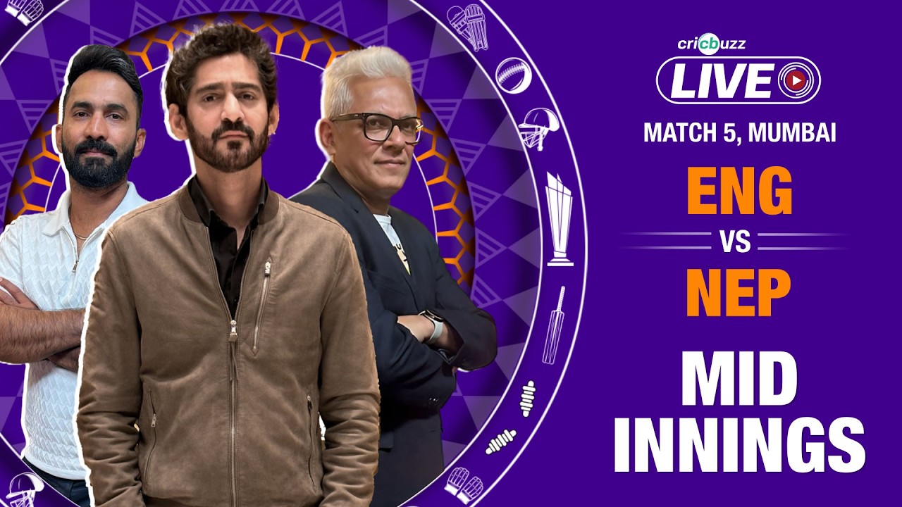 Cricbuzz Live: Brook & Bethell shine with fifties; England post 184/7 vs Nepal | 2026 T20 World Cup