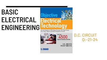 DC CIRCUIT (डीसी सर्किट) Question No - 21 to 24
