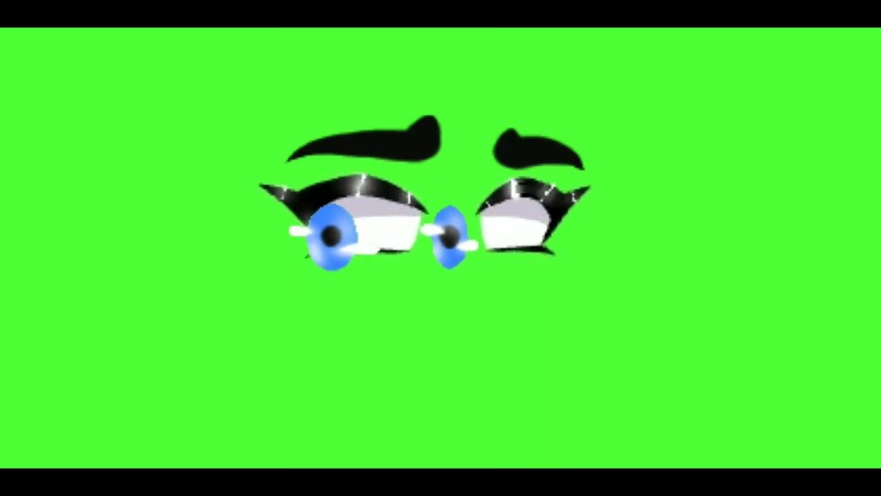 EYES BLUE LIKE THE ATLANTIC GREEN SCREEN USE CREDIT IF USING YouTube