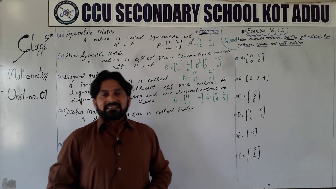 Rofiq Math 9Th Math Unit 1 Ex 1.2 By Rafiq Ch - YouTube
