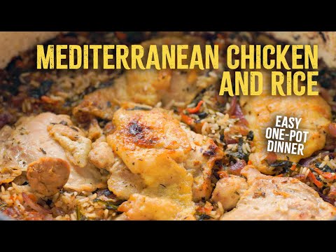 The Most Flavorful Mediterranean One-Pot Chicken & Rice!
