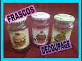 SET DE FRASCOS EN DECOUPAGE / Arte Azul