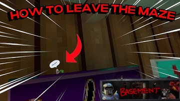 How to get out of the maze new gorilla tag basement update!!!!!