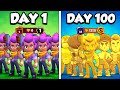 We survived 100 days in hardcore brawl stars 5v5