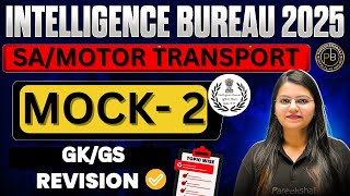 IB MOTOR TRANSPORT | MOCK 2 | GK GS | IB SA/MT | Fariha Ma'am