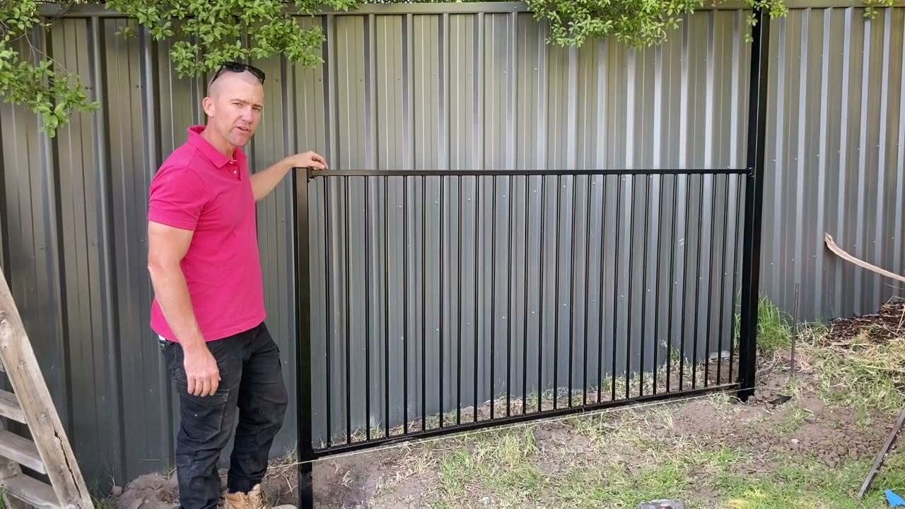 How To Install Black Pool Fencing - Aluminium Flat Top - Outback Fencing