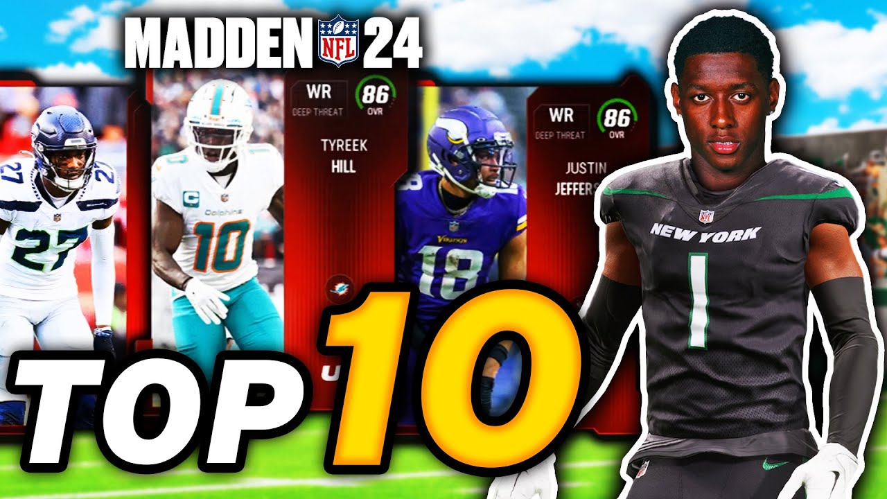 TOP 10 WIDE RECEIVERS & CORNERS in Madden 24 Ultimate Team YouTube