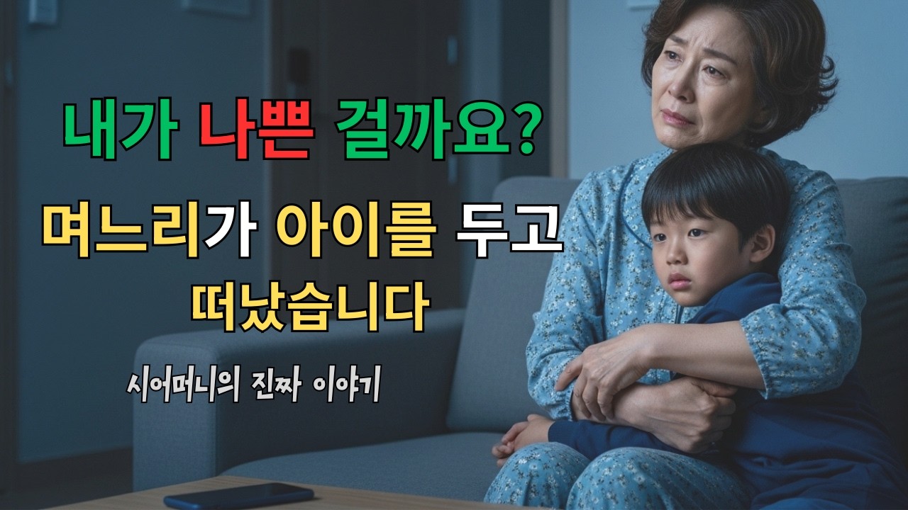 손주만 두고 사라진 며느리, 한 달 만에 돌아와 한 말이… 