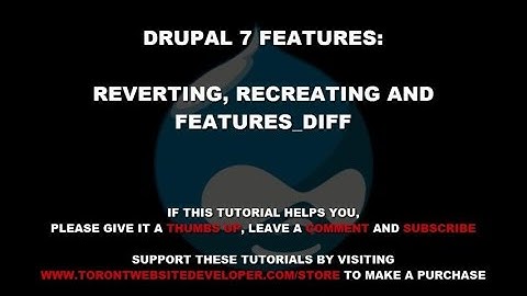 Drupal 7 Features Module #2: How to Revert and Rebuild Features