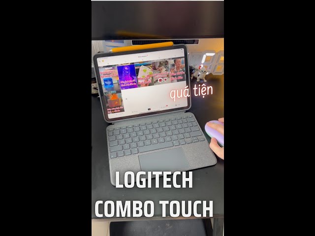 Review Bao da kèm bàn phím Logitech Combo Touch cho iPad Pro 11 và 12.9 inch | Momo Review | #Shorts