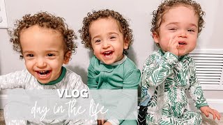 *TRIPLETS* VLOG: therapy, Ez gets a bath, Brax is back