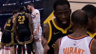 KD HAS TO STOP DRAYMOND \& NURKIC FIGHT! FULL FIGHT! KLAY PUNCHES BALL! \\