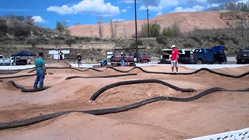 Team Associated RC8.2,  1/8 buggy main at Rifle Remote Control Park 04/22/12