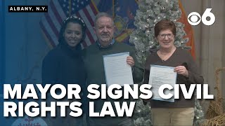 Albany mayor signs law to enshrine civil rights into city charter @CBS6Albany