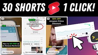 Make 30 YouTube Shorts FAST with ONE Click Using AI (DOUBLE Your Online Traffic!) by Pilar Newman 266 views 7 months ago 6 minutes, 12 seconds