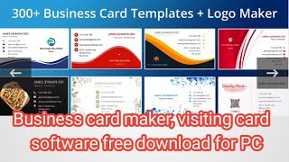 Automatic business Card visiting card maker software free download screenshot 2