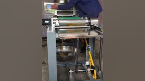 full automatic beeswax foundation machine video