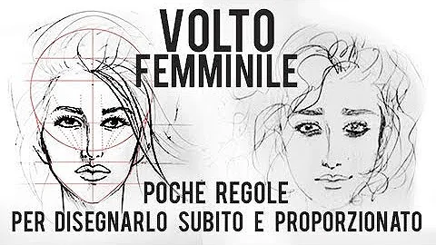 Come disegnare un volto femminile di lato?