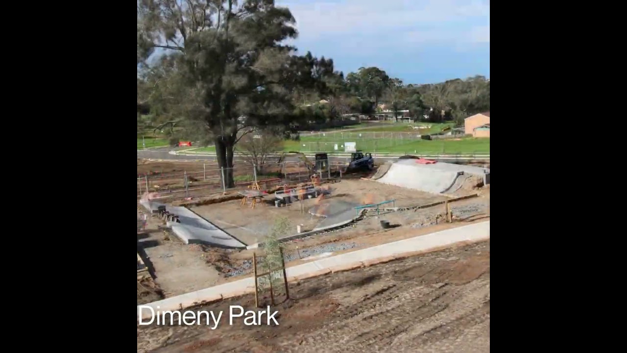 Dimeny Park Claymore, including skate park and half basketball court