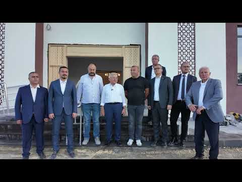 baskan buyukkilic anbar mahallesinde sona yaklasilan camii insaatinda incelemelerde bulundu